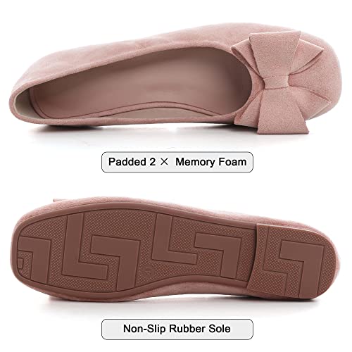 Image of Dear Time Women's Flats Shoes Bowknot Dressy Ballets Loafers Wedding Business Casual Walking Shoes