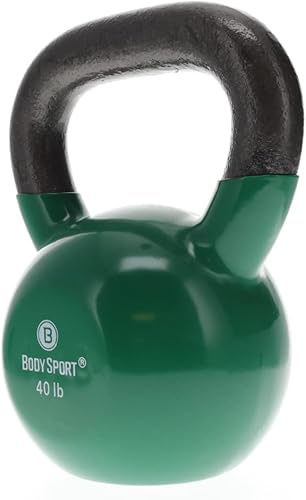 Miniatura 9 de Body Sport Pesas rusas recubiertas de vinilo de hierro fundido  Pesas rusas para levantamiento de pesas  Pesas rusas de entrenamiento de fuerza