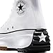 Converse Run Star Hike Hightop Sneakers, White/Black/Gum, 10.5 US Women/9 US Men