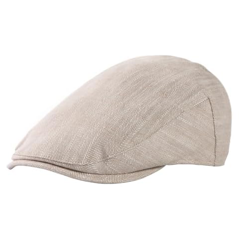 TOP-EX 100% Linen Summer Flat Cap Cover