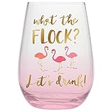 Slant Collections - 20oz Stemless Wineglass What the Flock