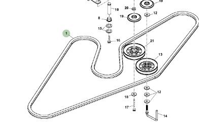 John Deere V-Belt M163620