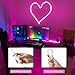 Pink Heart Neon Light, LED Heart Sign 13.413 Inch Dimmable USB Powered Romantic Bedroom Valentine's Kids Room Wedding Party Decor