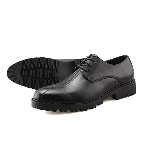 Men's Low Top Business Oxfords for Men Classic Lace-up Formal Work Shoes Soft Synthetic Leather Personality Outsole3
