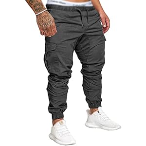 Socluer Homme Pantalons Casual Jeans Sport Jogging Slim Fit Militaire Cargo Montagne Baggy Pants Multi Poches Grande Taille M-4XL