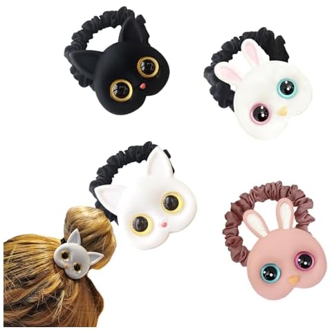 Cute Cat and Rabbit Hair Ties by Mimeile Cover