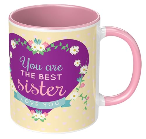Image of Raksha Bandhan Gifts Printed Mug with Keychain Best Rakhi Combo Gift for Brother & Sister Rakshabandhan Return Gifts for Sister White 350ml Tea /Coffee Mug(Pack of 5)(RMKRCG112)