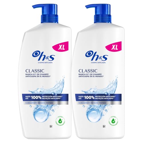 Miniatura 7 de H&S Classic Champú Anticaspa, Todo Tipo de Pelo y Cuero Cabelludo, 2x800ml | Con Dispensador, Hasta 100% de Protección contra la Caspa, Sensación de Frescor, Clínicamente Probado, Apto para Uso Diario