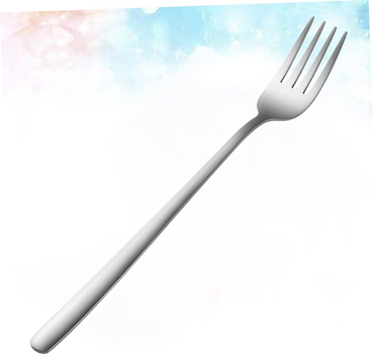 MAGICLULU 9pcs Stainless Steel Forks Handle Dessert Utensils for Home Restaurant Mirror Polished Non- Grip for Fruits Salad Appetizers