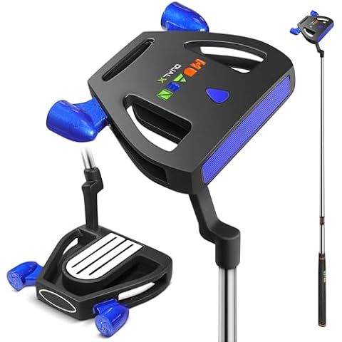 HUAEN Golf Putter,34 INCH Zinc Alloy Putter Bead, Counter Weight Screw Design with Cover for Men & Women Right Handed Cover