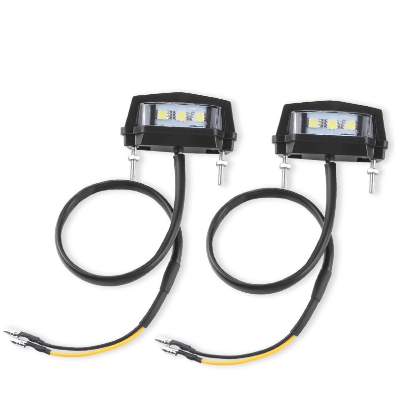 Feu stop arrière universel LED moto signal de freinage éclairage plaque