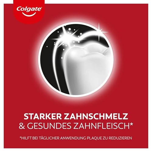 Colgate Zahnpasta Max White Charcoal 4x75ml - Zahncreme mit Aktivkohle, entfernt bis zu 100% der oberflächlichen Verfärbungen – Bild 6