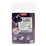TYROL Set De 5 Sac pour Bac à Litière Fond Cartonné Résiste aux Griffes pour Chat 44 x 30 cm 5 Unité