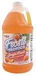 Snappy Frosti Tropics Georgia Peach Slushy Mix, Slushie Syrups for Machine, Granita Slushy Syrup, Kid Slushie Machine Mix, Slushy Mix For Frozen Drink Machine, 1/2 Gallon