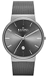 Skagen Men's SKW6108 Ancher Gray Stainless Steel Watch with Mesh Band男性用腕時計(並行輸入)