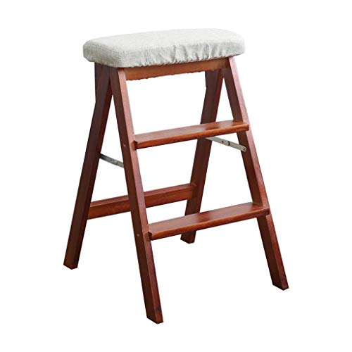 Taburete alto plegable de doble uso con estructura estable de silla multifunción 2