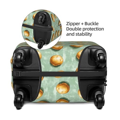 Luggage Cover Protector - Potato Print Suitcase Covers for Luggage Fit 22-24 Inch Suitcase3