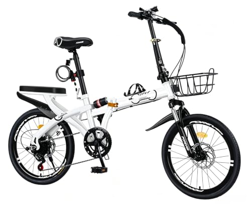 22In Bicicleta Plegablebicicleta Plegable para Adultos, Bicicleta Plegable Ligera para Hombres Y Mujeres, Bicicleta Plegable De Altura Ajustable Fabricada En Acero Al Carbono D,20in