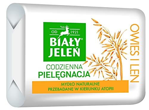 BIALY JELEN PREMIUM - Jabón en barra hipoalergénico con extracto de avena - 100g de BIALY JELEN