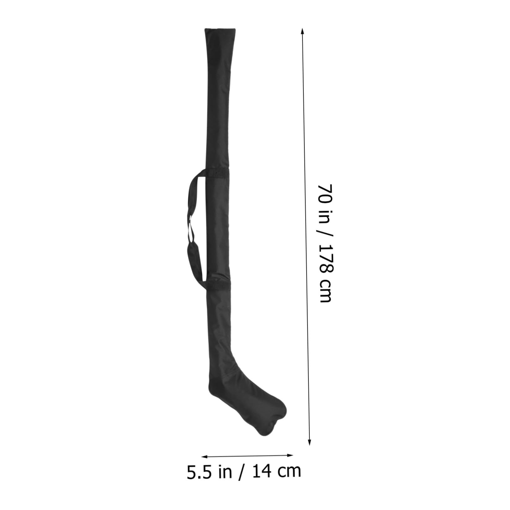 Bolsa para Palos de Hockey en Tela Oxford Resistente al Desgaste Diseño Especial para Ajuste, Cremallera Fácil de Tirar y Color Negro Adecuado para Deporte