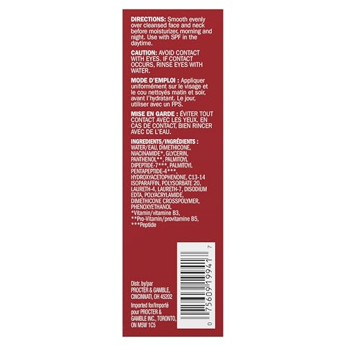 Olay Niacinamide MAX Wrinkle Reducing Serum for Women, 2x Peptides, Anti-Aging Ingredients for Smooth Skin, Made Without Parabens, Phthalates, Mineral Oil, or Synthetic Dyes, Fragrance-Free, 1.3oz - image 7