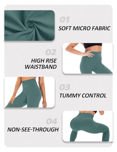 Image of ZOOSIXX High Waisted Leggings for Women Tummy Control Soft Workout Lounge Gym Pants