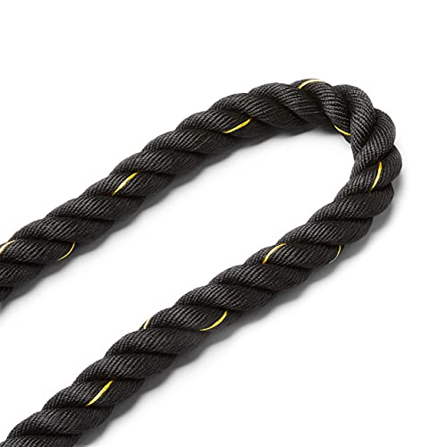 Amazon Basics 1.5 Inch Heavy Exercise Training Workout Battle Rope - 344 x 1.5 Inch, Black