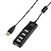 Price comparison product image Hama 54590 | 1:4 Bus-Powered USB 2.0 Hub with On/Off Switch | Black