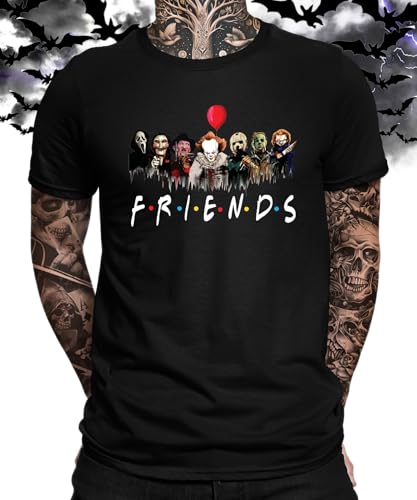 Friends Horrorfime - Halloween Outfit Gruselfilm Herren T-Shirt Schwarz XL