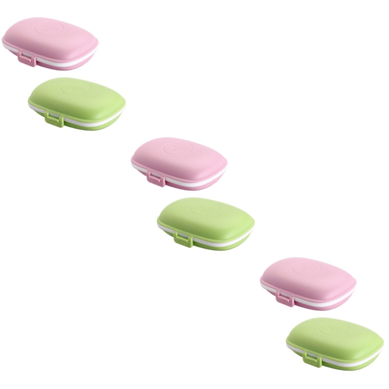 3 Sätze Pillen-organizer Travel Pill Box Pillenorganizer Medikamentenbehälter Pillenbox Mit Fächern Arzneikoffer Spenderbehälter Medikamentenfall Pillendose Mit Fächern 2 Stück * 3 FRCOLOR