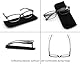 3 Pack Lesebrille 2.25 Herren/Damen,Gute Brillen,Hochwertig,Rechteckig,Komfortabel,Super Lesehilfe,fur Manner und Frauen,(3 Grau)