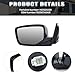 Left Driver Side Mirror Compatible with Honda Accord 2008 2009 2010 2011 2012 Power Manual Folding Non-Heated Door View Mirrors 3 Pins