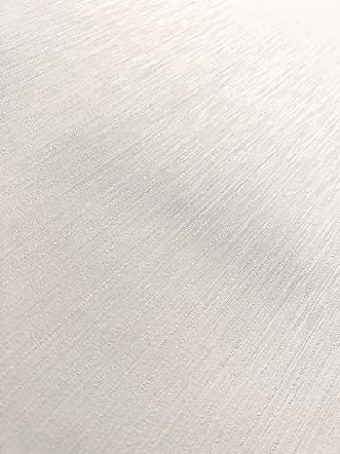 NEWROOM Tapete Weiß Einfarbig - Uni Struktur Modern inkl. Tapezier-Ratgeber