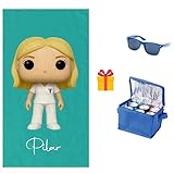 👩🏼‍⚕👨🏽‍⚕ 100% PERSONALIZADA: La toalla divertida con enfermeros/as tipo muñecos, está personalizada con el nombre que tú quieres. Adaptamos el diseño a los nombres que necesites.