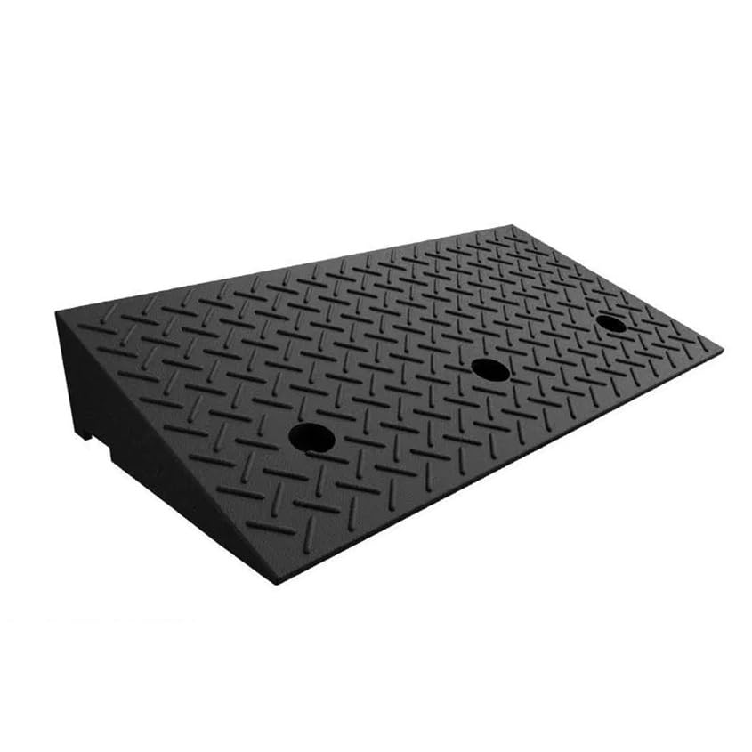 Rampa de Umbral Portátil de Caucho Resistente para Bordillos, para Cortacésped, Coches, Sillas de Ruedas, Movilidad de Mascotas (10cm/3.9in)