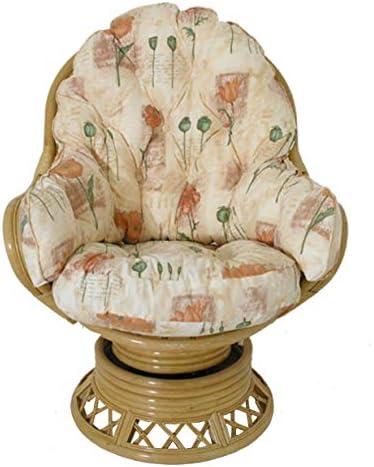Gilda Replacement Cane Furniture WRAP ROUND SWIVEL - CUSHIONS ONLY Wicker Rattan Conservatory (Bamboo Natural)