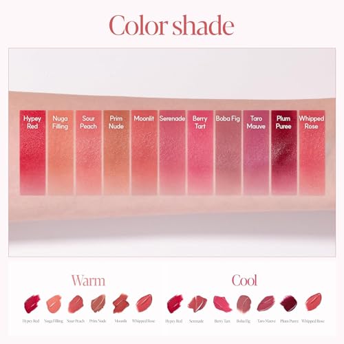Image of Espoir Couture Lip Tint Fitting Blur #13 Rose Crema | Smudge-Proof Fixing Lip Stain, Soft & Creamy Texture without Flaking, Lightweight and Comfortable Matte Finish, Korean Makeup, Vegan, 0.14 oz