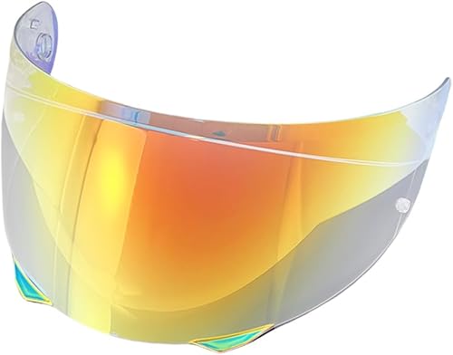 BSTOP Visera i90 HJ-33 Escudo para HJC i90 Protector facial Pc Protección UV Visera Casco Moto (Revo Rojo Claro Día y Noche)