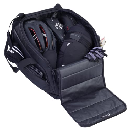 EVOC GEAR BAG 35 Travel Bag (wodoodporna torba podróżna na wyprawy na śnieg lub rowerowe, wyściełaną przegrodą główną, torbą rowerową o wymiarach bagażu podręcznego), czarna