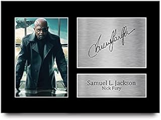 HWC Trading Samuel L. Jackson Gift Signed A4 Printed Autograph Nick Fury The Avengers Gifts Print Photo Picture Display