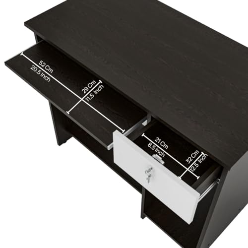 Image of Star Engineered Wood Study Table with Multi-Purpose Table Desk for Students, Computer Study Table with Drawer & Keyboard Tray - Wenge