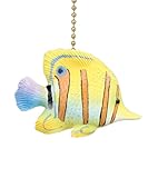 Clementine Design Tropical Yellow Angelfish Ceiling Fan Pull
