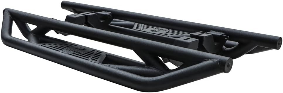 Wrangler Side Step Black Texture Running Board Non-Slip Rust Prevention Compatible with 2018 2019 2020 2021 2022 2023 2024 2025 Jeep Wrangler JL & JLU 2 Doors