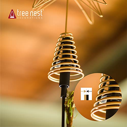 Tree Nest Universal Christmas Tree Topper Supporter Holder Fits All Base Types For Live Christmas Tree And Artificial Christmas Tree Halloween Christmas Garden Treetop Decoration Must-Haves #TOP1