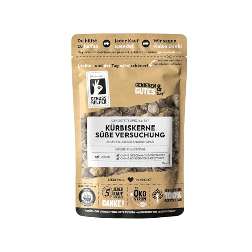 Bremer Gewürzhandel Kürbiskerne Süße Versuchung, süß geröstet, vegan, eigene Herstellung, knusprig-süßer Knabberspaß, 100g