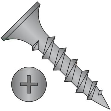 #6 x 1 1/8" Drywall Screws, Steel, Bugle Head, Phillips Drive, Coarse Thread (Quantity: 6700 pcs)