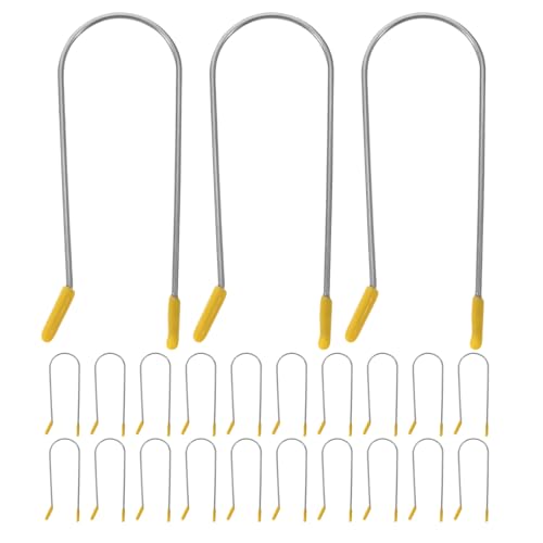 WRITWAA Pinces à Bigoudis Chauffantes en Acier Inoxydable 254 CM Lot de 24 Pièces Fixation Stable pour Coiffage à Chaud Adaptées à Divers Types de Cheveux Accessoires de Coiffure