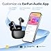 EarFun Adaptive Noise Cancelling Wireless Earbuds, 6 Mics AI ENC Call, Hi-Res Sound, LDAC, 40H Playtime, Multipoint Connection, Comfortable Fit, App Customization, Google Fast Pair, Wireless Charge