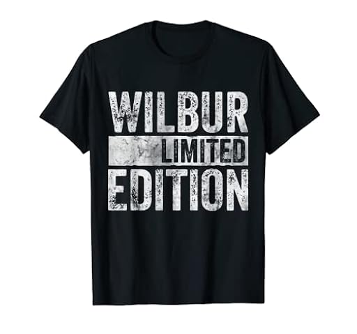 Divertida camisa de broma con nombre personalizado Wilbur Edición Limitada Camiseta | Ya disponible en tu tienda friki favorita! En mundofriki.es!
