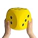 Giant 5.9 Inches Kawaii Foam Dice: A Fun-Filled, Educational Toy for Game Nights and Learning Sessions (Lucky Yellow)